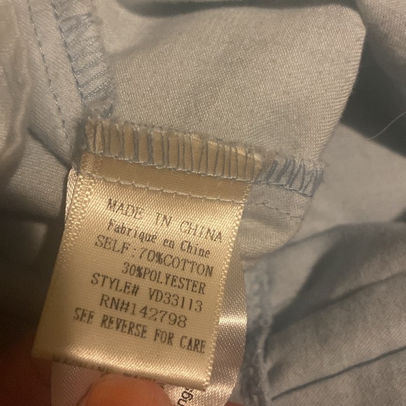 Juliana’s light chambray dress large with ruffles - Picture 4 of 5